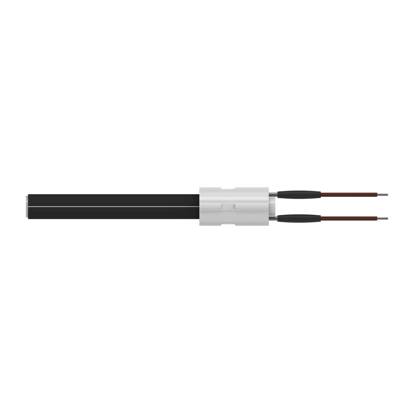 Rezistență aprindere ceramică 300 W, 112 mm, cu flanșă — vedere laterală