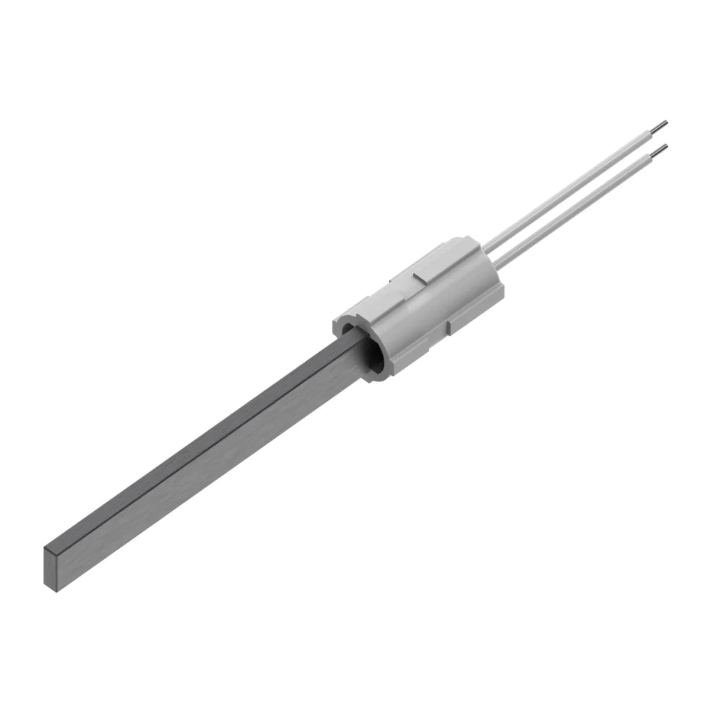 Rezistență aprindere cuarț 350 W, 122 mm, cu flanșă — vedere de ansamblu