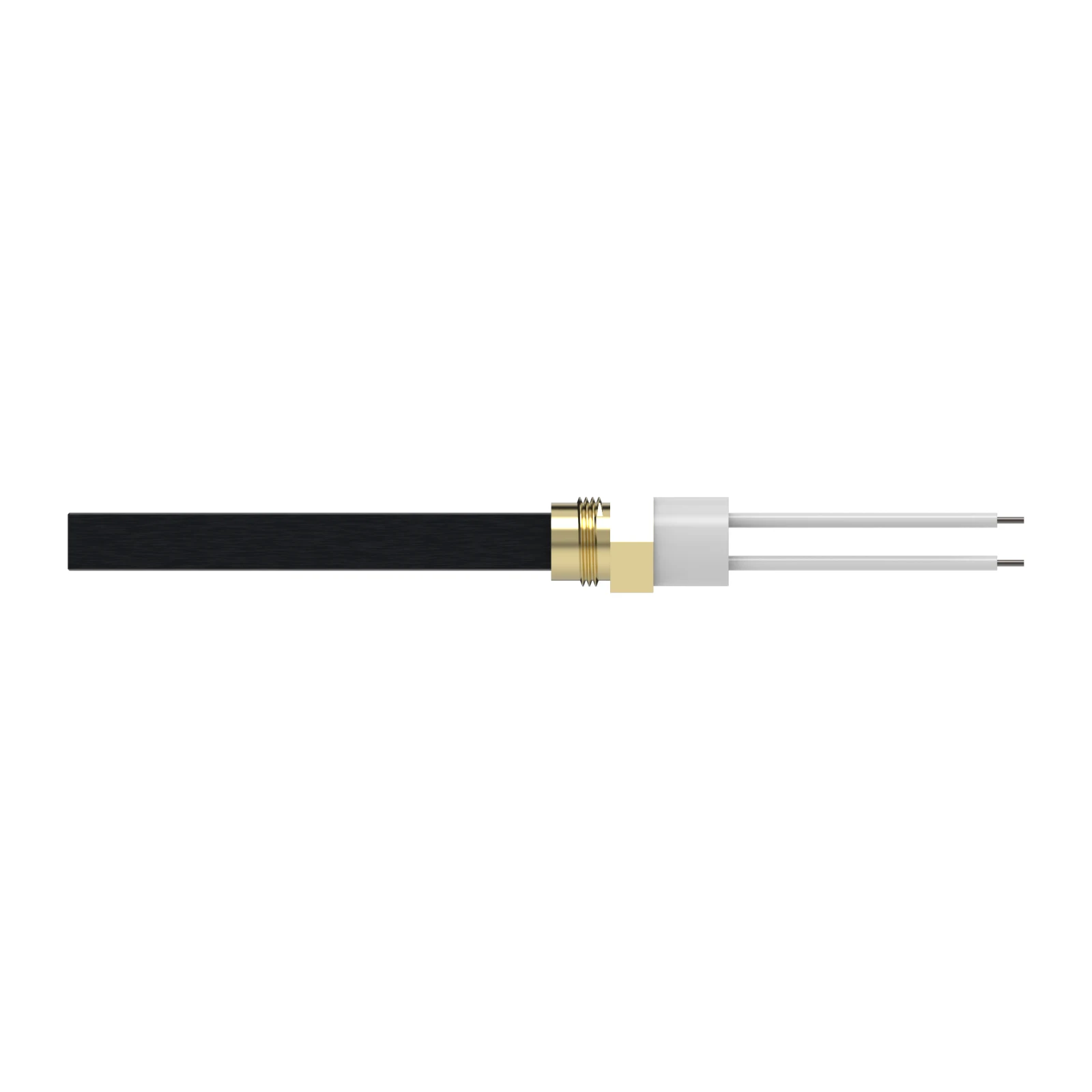 Rezistență aprindere cuarț 350 W, 89 mm, filet 3/8″ — vedere laterală